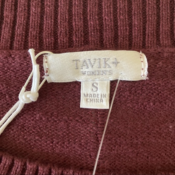 Tavik Burgundy Long Sleeve Sweater | NWT - Picture 4 of 11